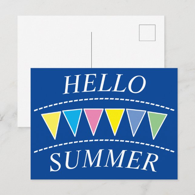 Hej Sumer för färgbeläggning Vykort (Fram/baksida)