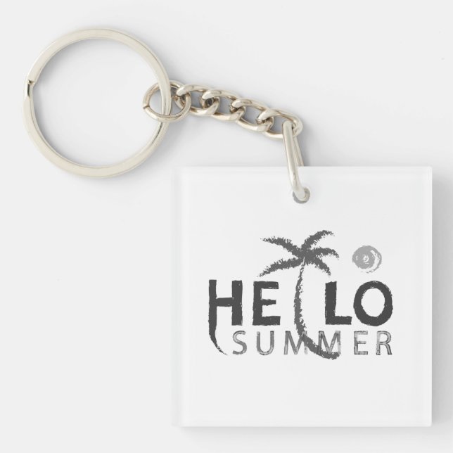 Hej Summer Acrylic Keychain (Framsidan)