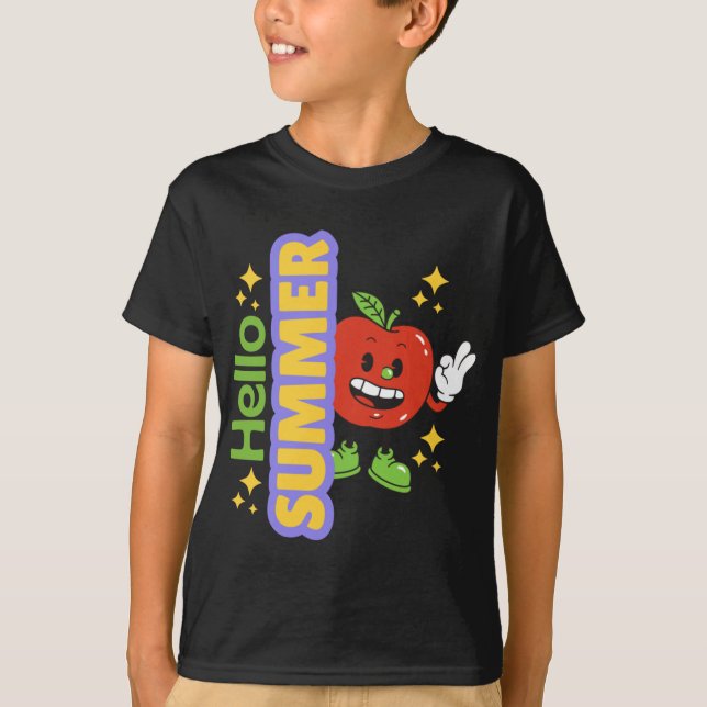 Hej Summer (äpple). T Shirt (Framsida)