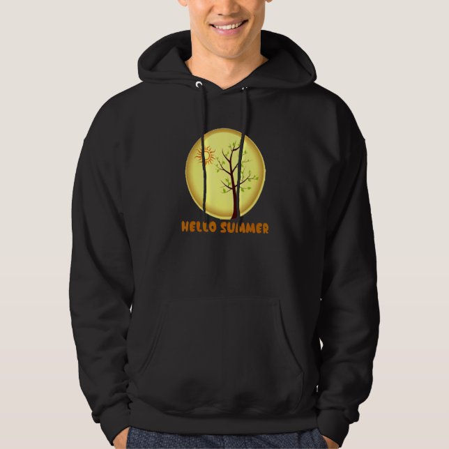 Hej Summer Beach Day Essential Hoodie (Framsida)