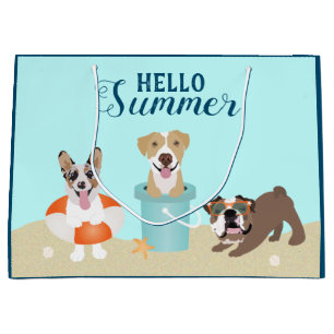 Hej Summer Beach Hundar Blue
