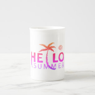 Hej Summer Benporslin Mugg