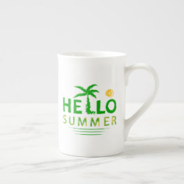 Hej Summer Benporslin Mugg
