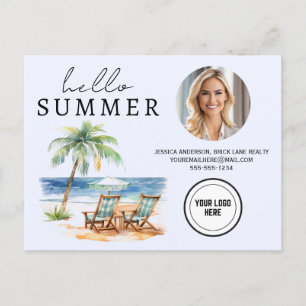 Hej Summer Business Realty Beach Farming Vykort
