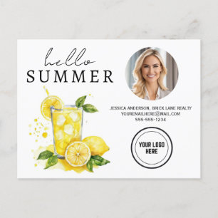 Hej Summer Business Realty Lemonade Farming Vykort