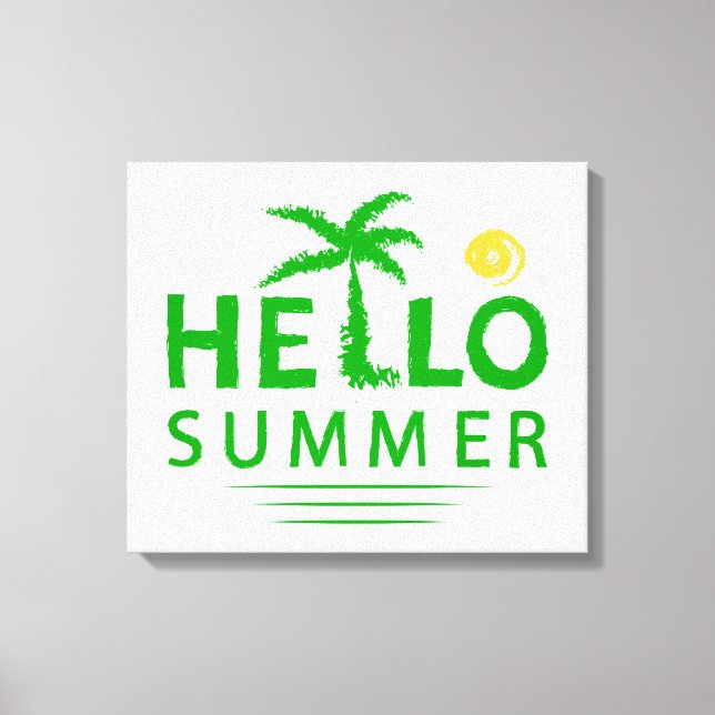 Hej Summer Canvastryck (Framsida)