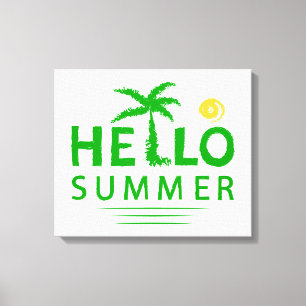 Hej Summer Canvastryck