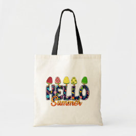 Hej Summer Chic, Modern Tote Bag Tygkasse