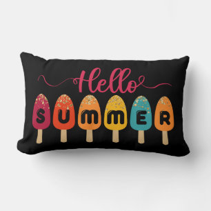 Hej Summer Färglöst glass Lumbarkudde