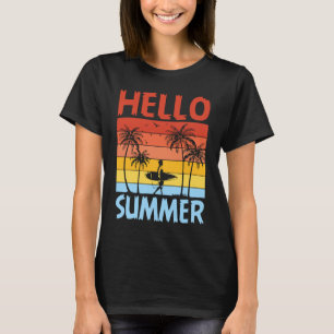 Hej Summer Feeling Tropical Beach Summer Vacatio T Shirt