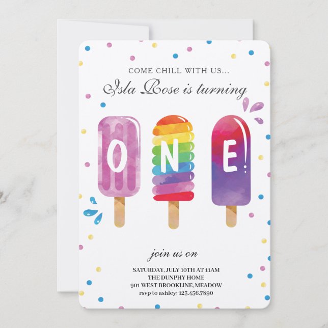 Hej Summer Födelsedagsfest Inbjudningar (Framsida)