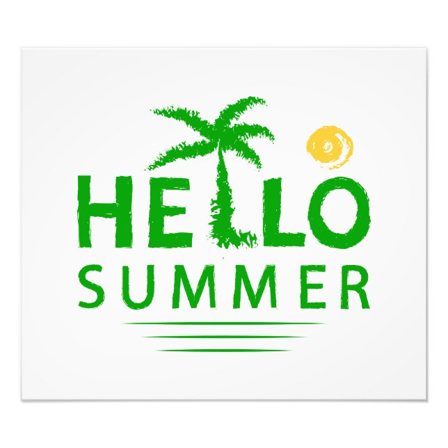 Hej Summer Fototryck (Framsidan)