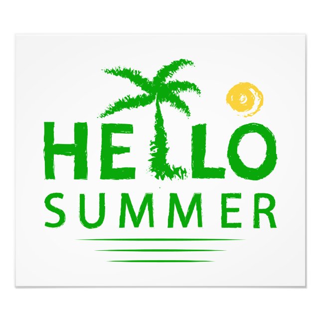 Hej Summer Fototryck (Framsidan)