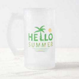 Hej Summer Frostat Ölglas