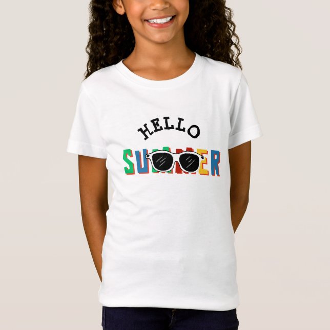 Hej Summer Girls T Shirt (Framsida)