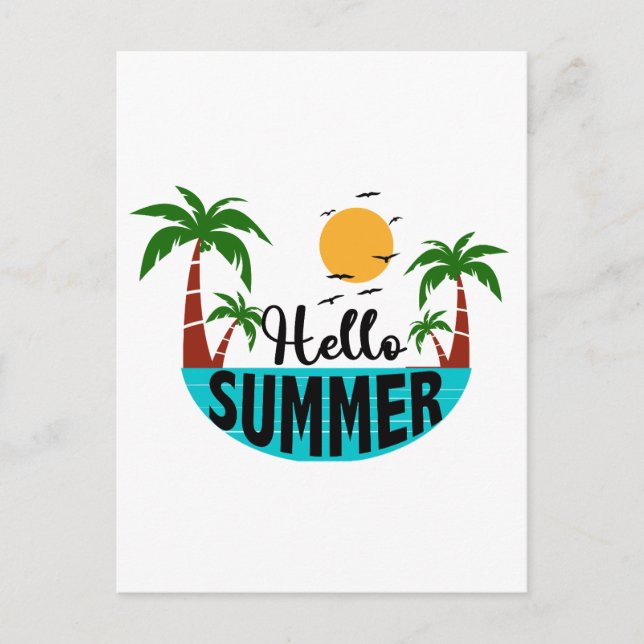 Hej Summer Helg Vykort (Framsida)