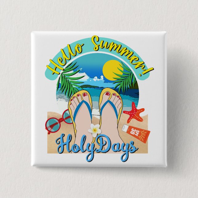 Hej Summer - Heliga Days Knapp (Framsida)