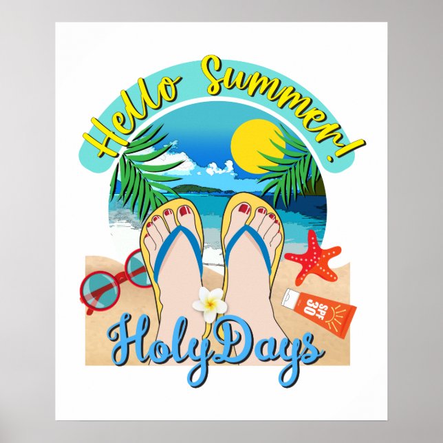 Hej Summer - Heliga Days Poster (Framsidan)
