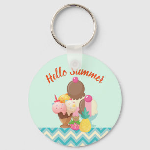 Hej Summer Ice Cream Delight Nyckelring