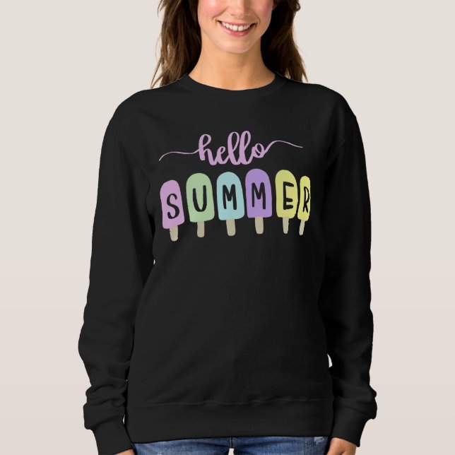 Hej Summer Ice Cream T Shirt (Framsida)