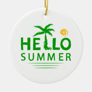 Hej Summer Julgransprydnad Keramik