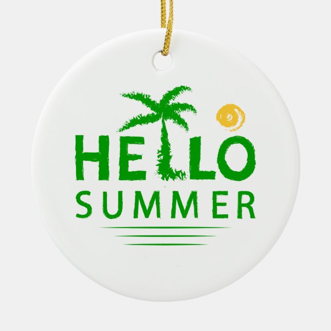 Hej Summer Julgransprydnad Keramik (Framsidan)