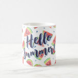 Hej Summer Kaffemugg<br><div class="desc">Den här designen har en vattenmelon mönster och modern text.</div>