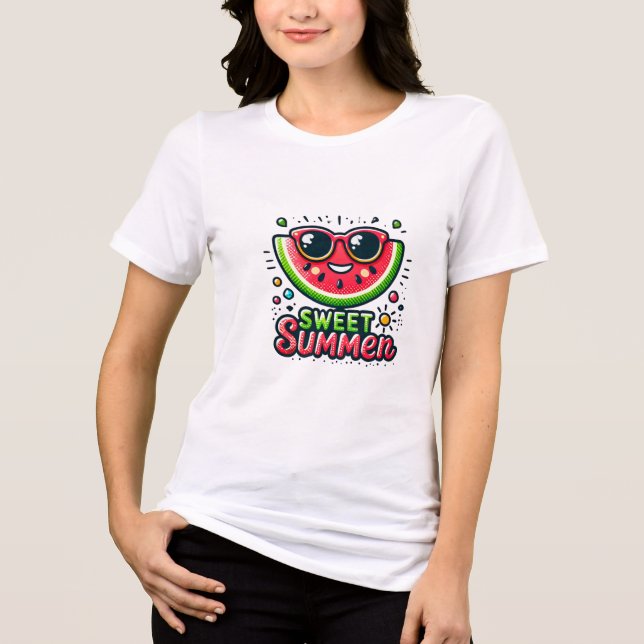 Hej Summer - Kawaii Summer Tee for Women & Tees (Framsida)
