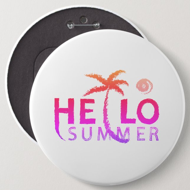 Hej Summer Knapp (Framsida & baksida)