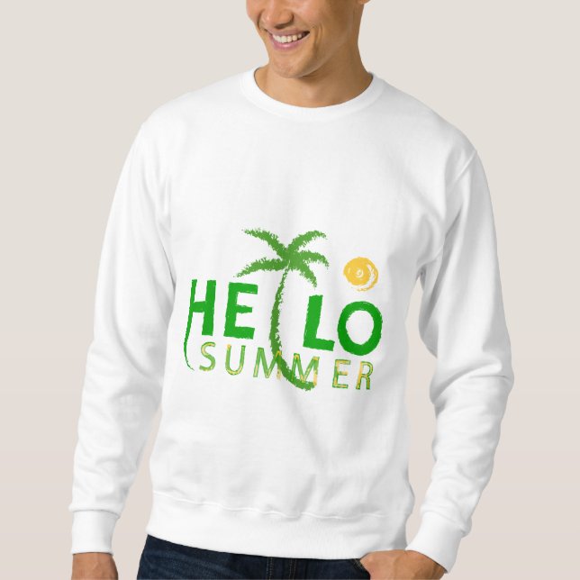 Hej Summer Lång Ärmad Tröja (Framsida)