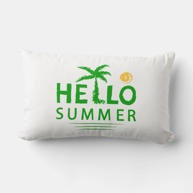 Hej Summer Lumbarkudde (Baksida)