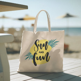 Hej Summer med Flamingo Tropical Tote Bag Tygkasse