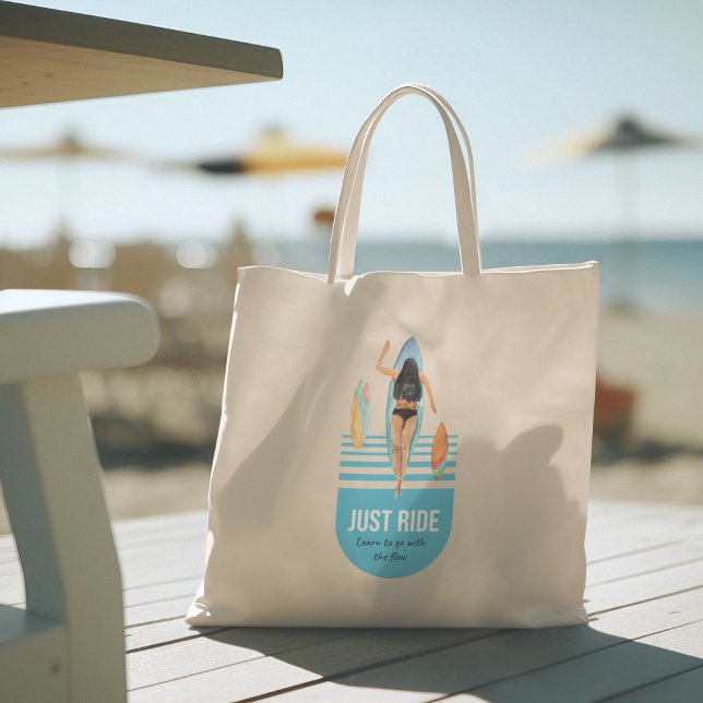 Hej Summer med typografi Tropical Tote Bag Tygkasse (hello summer, beach tote bag, vacation tote bag, school tote bag, colorful typography, gift for her)