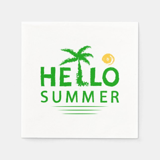 Hej Summer Pappersservett (Framsidan)