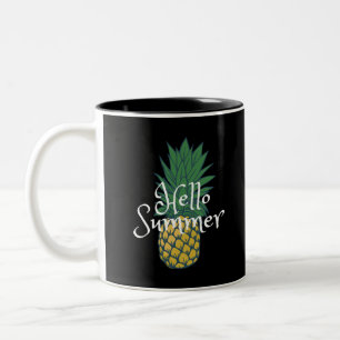 Hej Summer Pineapple Två-Tonad Mugg