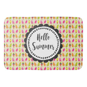 Hej Summer Popsicles and Ice Cream Badrumsmatta