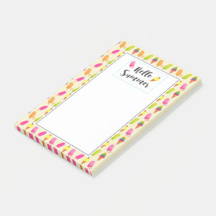 Hej Summer Popsicles and Ice Cream Post-it Block