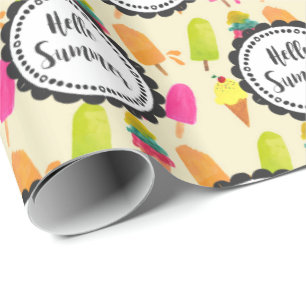 Hej Summer Popsicles and Ice Cream Presentpapper