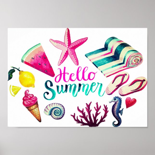 Hej Summer Poster (Framsidan)