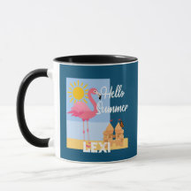 Hej Summer Rosa Flamingo Design - Combo Mugg
