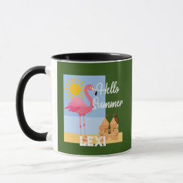 Hej Summer Rosa Flamingo Design - Combo Mugg