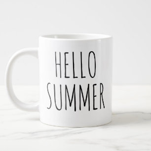 "Hej Summer" Simple Modern Farmhouse Jumbo Mugg