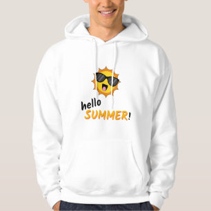 Hej Summer Sol med solglasögon Hoodie