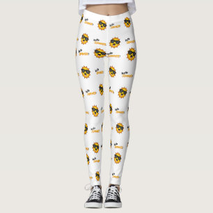 Hej Summer Sol med solglasögon Leggings