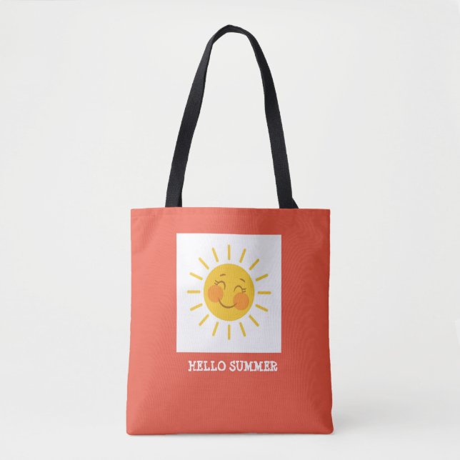 Hej Summer Sunburst Tygkasse (Framsida)