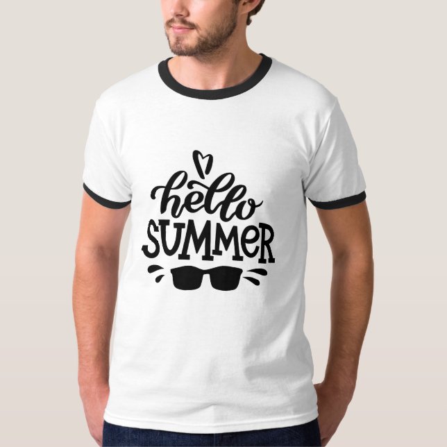Hej Summer Sunglass T Shirt (Framsida)