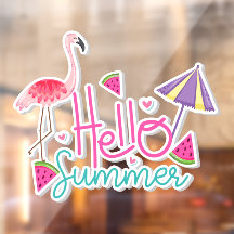 Hej Summer Tropical Flamingo Watermelon Paradise