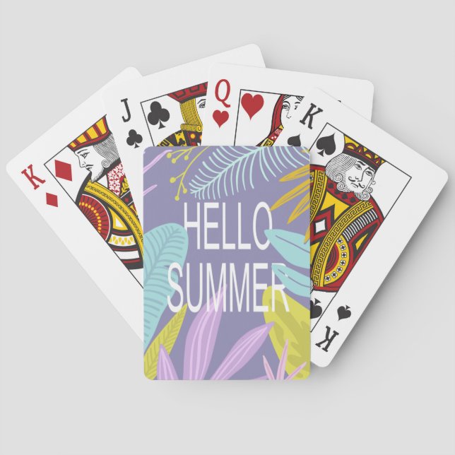 Hej Summer | Tropiska betalkort Casinokort (Baksidan)