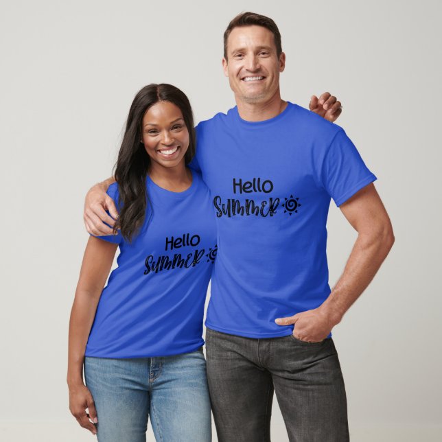 Hej Summer Typography T Shirt (Unisex)