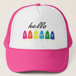Hej Summer Vacation Ice Cream Popsicle Ice Lolly Keps